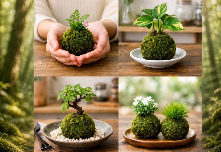 ワークショップ（ころんと可愛い苔玉づくり体験）水曜日限定　１週間前予約